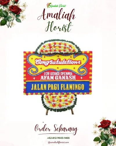 Bunga Papan Congratulation di Punggolaka